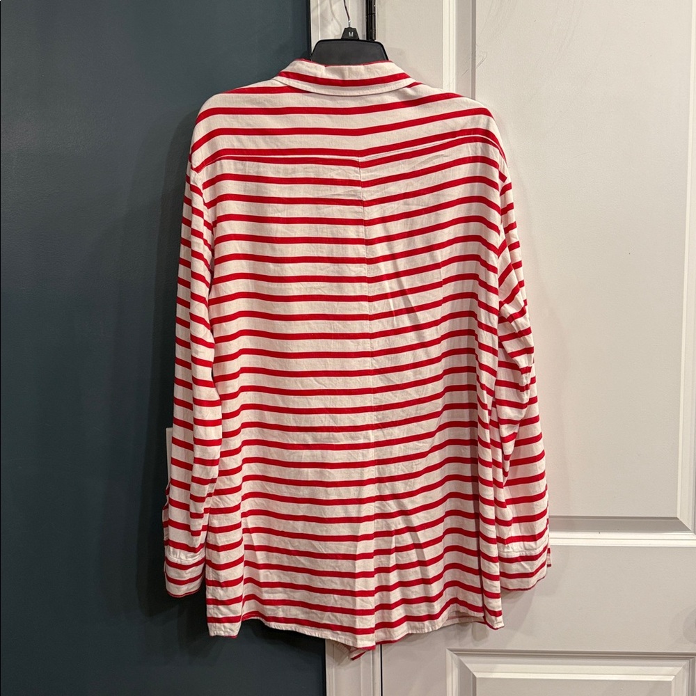 WeWoreWhat Red and White Striped Romper - Picture 5 of 6